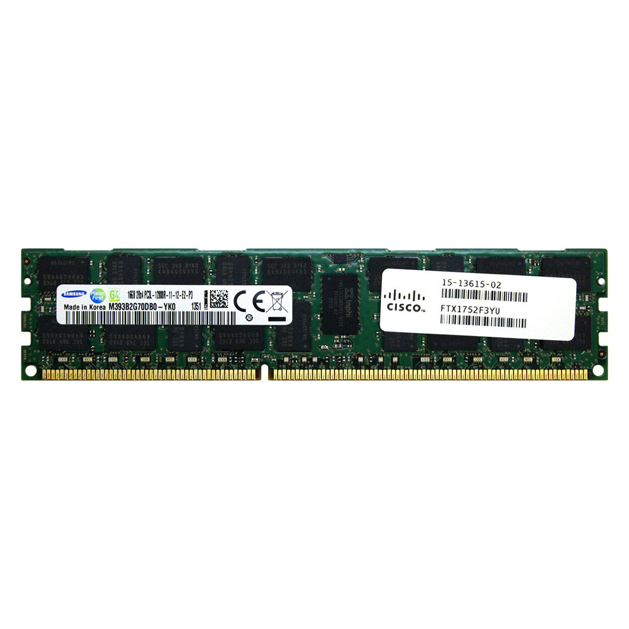 Cisco 16GB PC3-12800 REG RDIMM UCS-MR-1X162RY-A 15-13615-01 Server Memory RAM