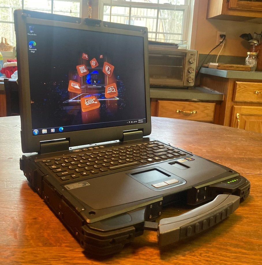 Getac Rugged Toughbook Laptop Win 10  i5 2.6ghz 8gb 250gb Dual Battery Touch