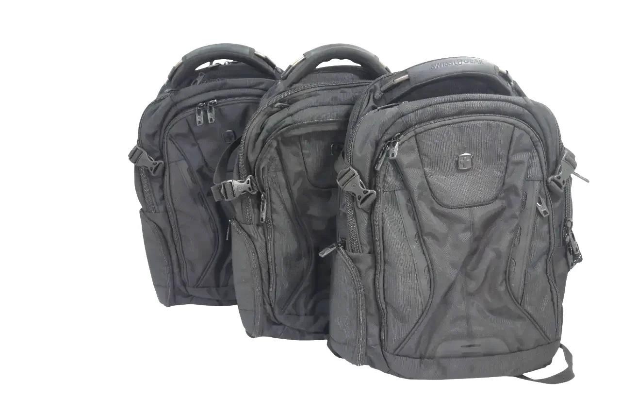 Lot of 3 Swissgear 5358 USB Scan Smart Laptop Backpack Black - 