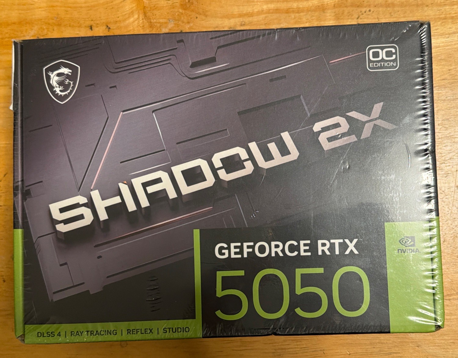 MSI GeForce RTX 5050 8G SHADOW 2X OC Graphics Card, 8GB GDDR6, DPx3, HDMIx1, DLS