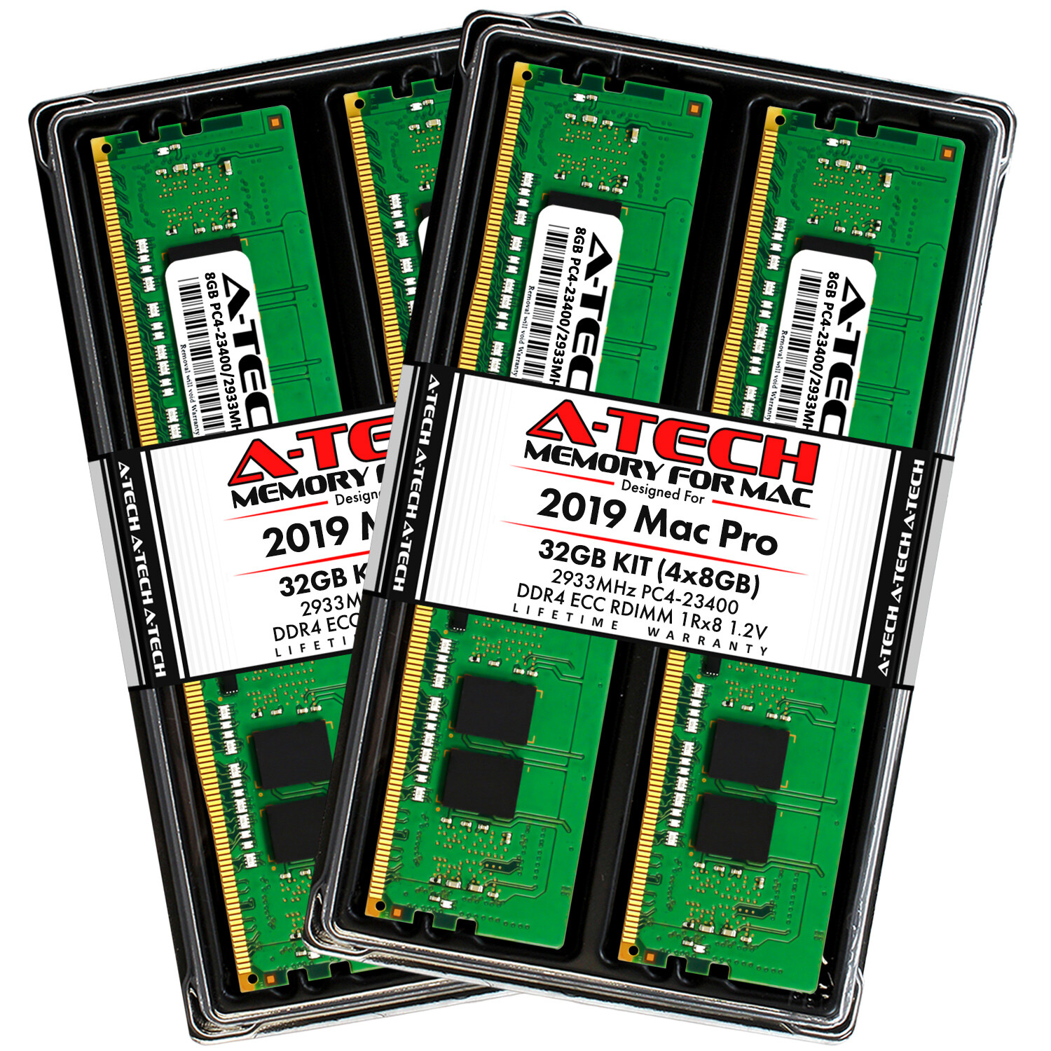 32GB Kit 4x 8GB PC4-2933Y REG DDR4 23400 Memory RAM for APPLE MAC PRO 2019 A1991