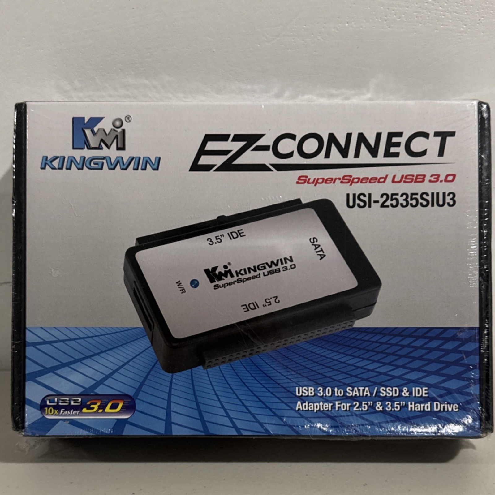 Kingwin USB 3.0 to SATA IDE Adapter Data Recovery 2.5 3.5 HDD SSD NEW