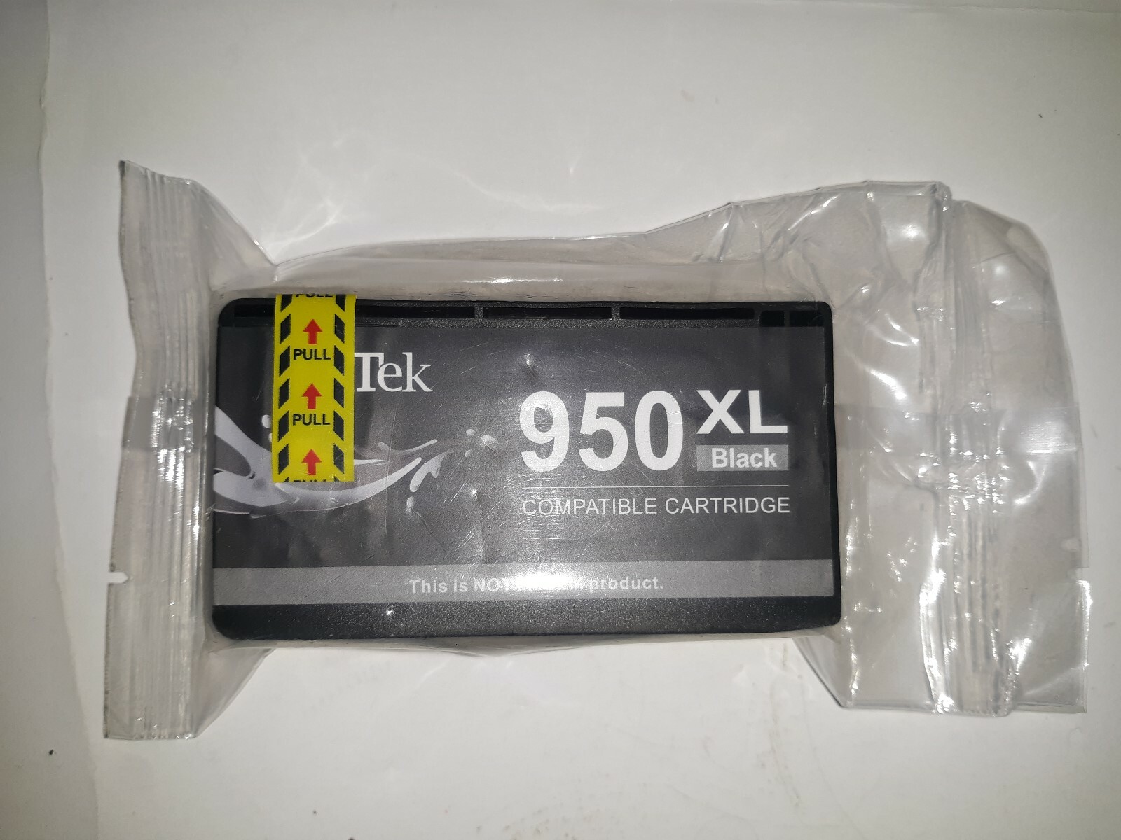 LxTek 950XL Black printer ink cartridge, Factory sealed bag, no box