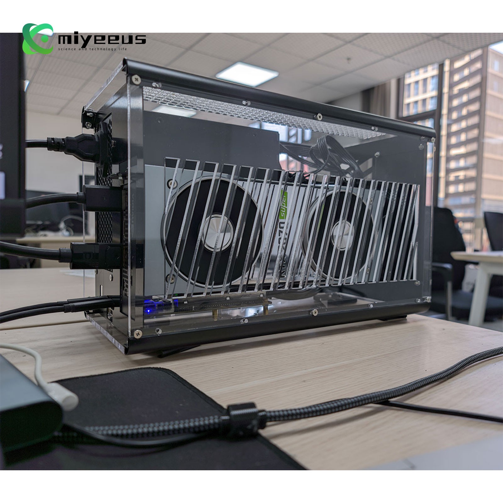 Mini EGPU External GPU Box Graphics Card Box for Thunderbolt GPU Dock SDI my23