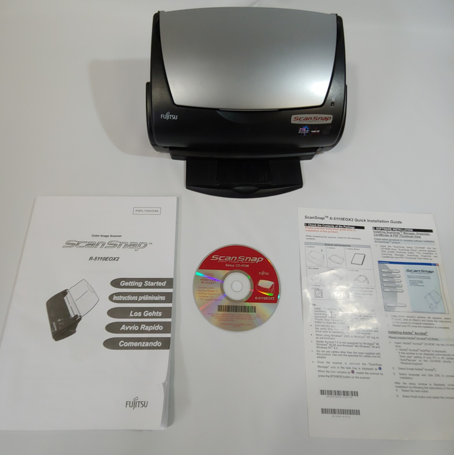 Fujitsu ScanSnap fi-5110EOX2 Scanner for Parts/Repair - Rollers Bad