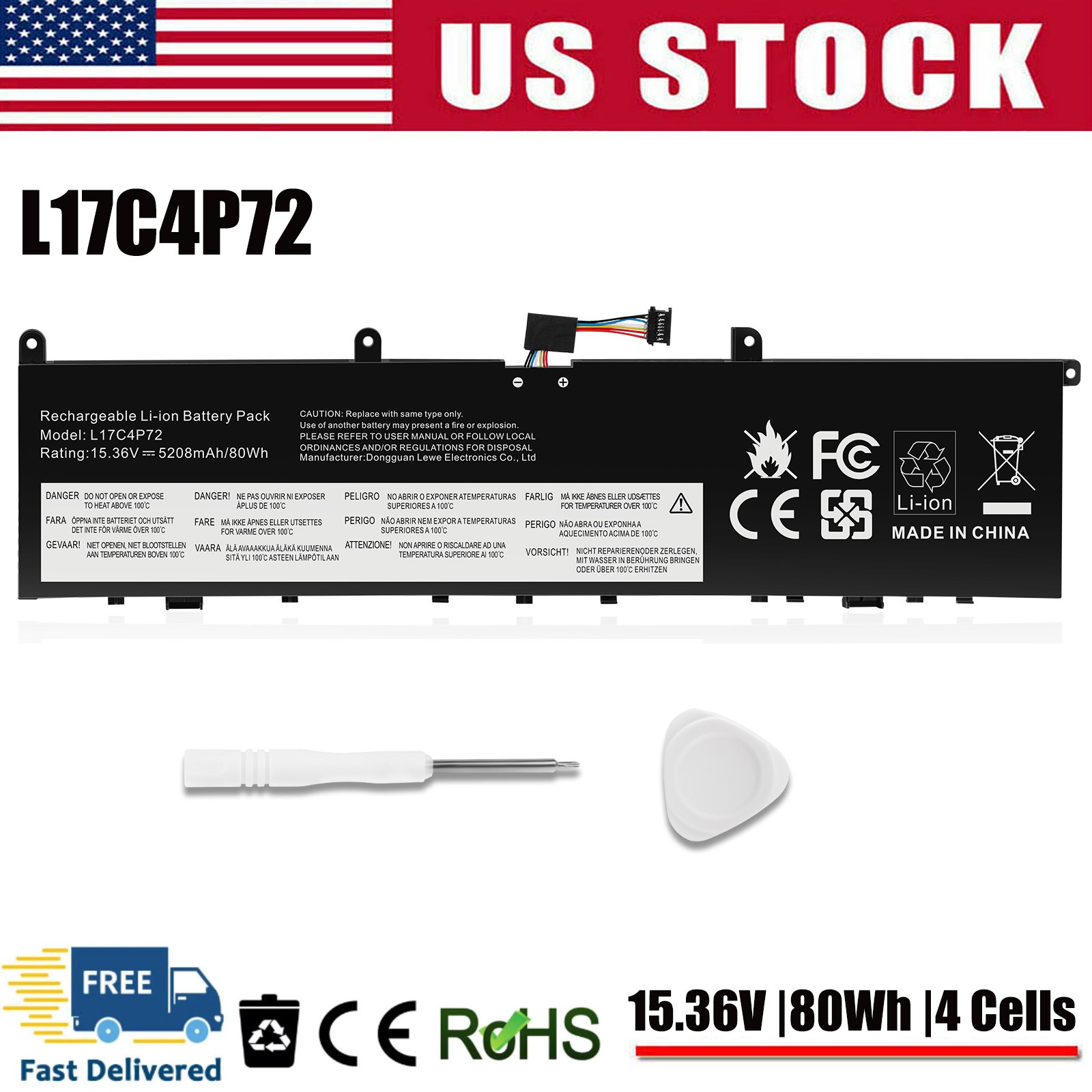 ✅L17C4P72 01AY969 Battery for Lenovo ThinkPad P1 X1 Extreme 1st 2nd Gen 01YU911