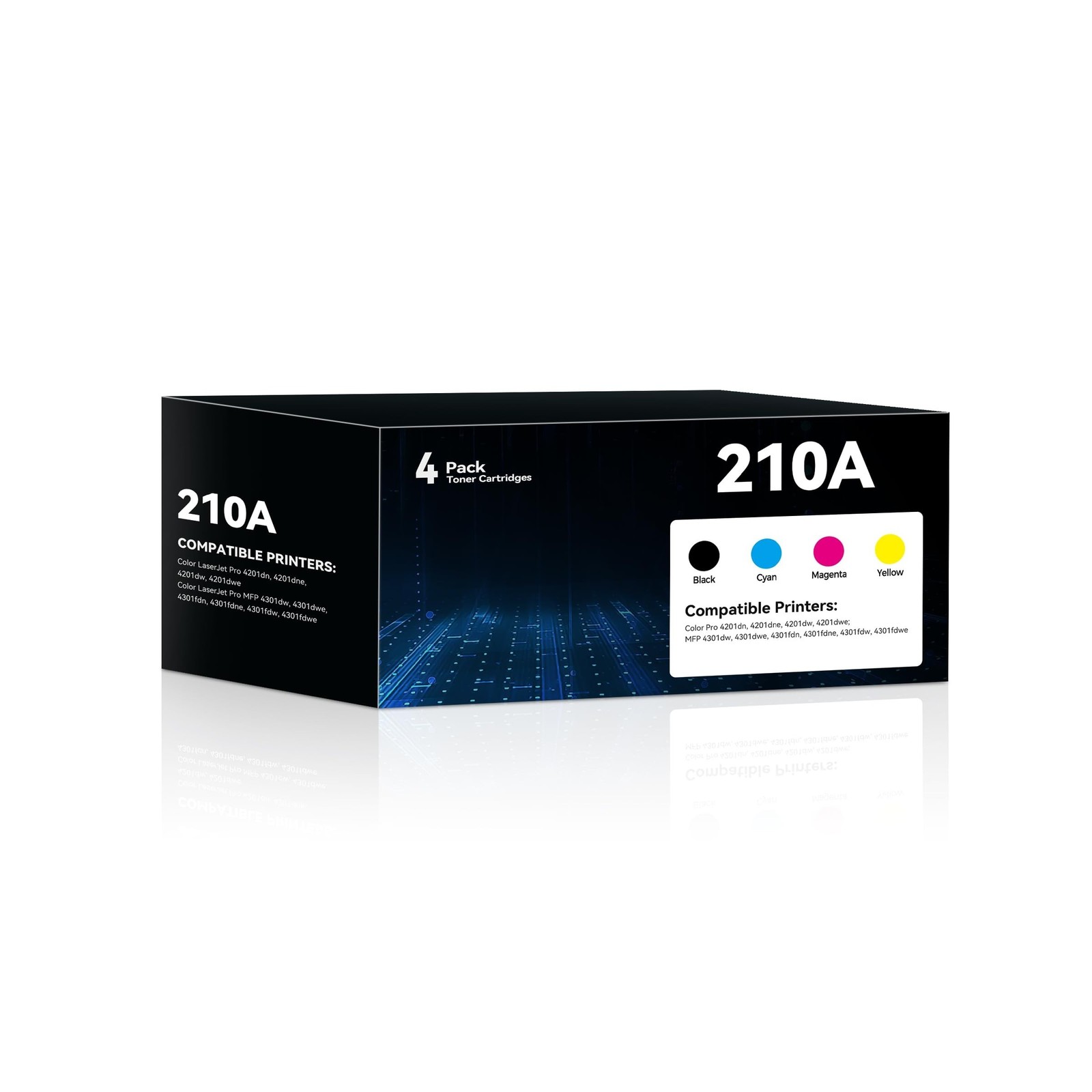 210A Toner Cartridges 4 Pack Compatible for hp 210A toner cartridges for HP C...
