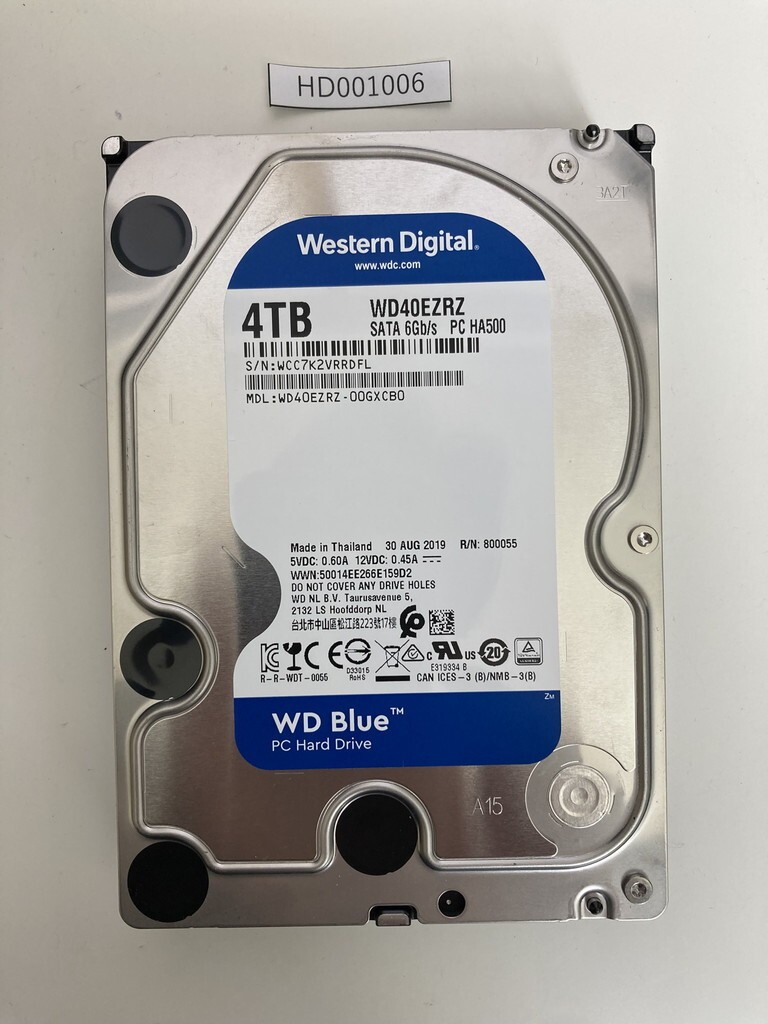 Western Digital 3.5-inch SATA 4.0TB Blue Used