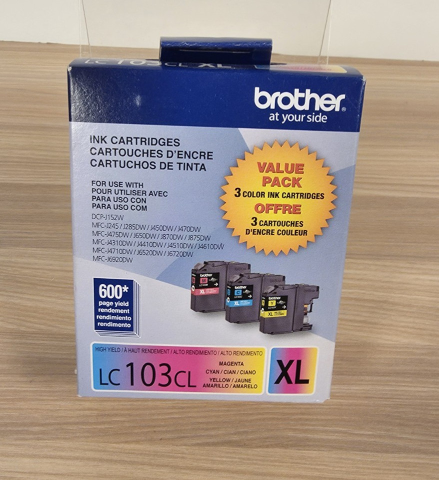 Brother LC103CL XL Ink Cartridges Magenta & Cyan Only High-Yield Sealed Expired