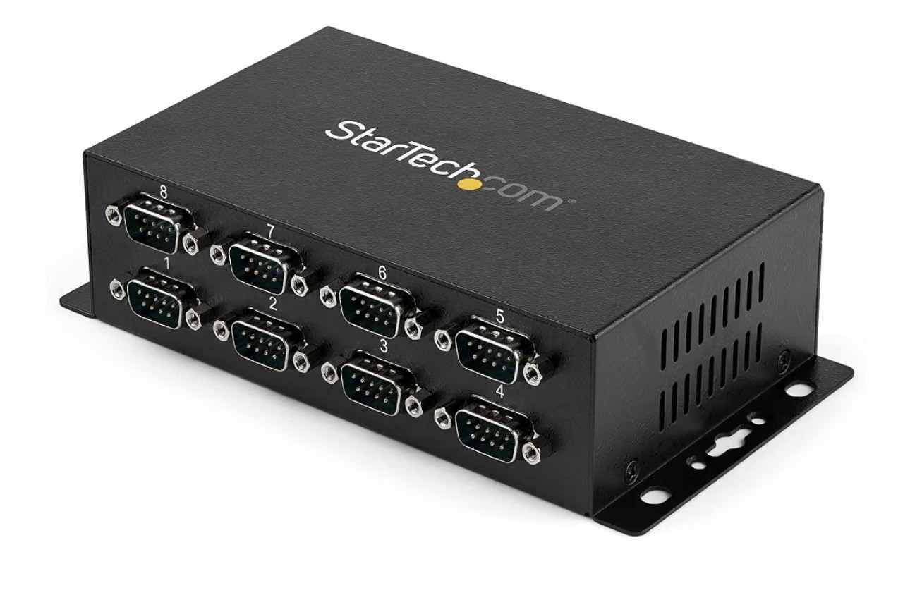 StarTech 8-Port USB to Serial RS232 Hub, Industrial, TAA (ICUSB2328I)