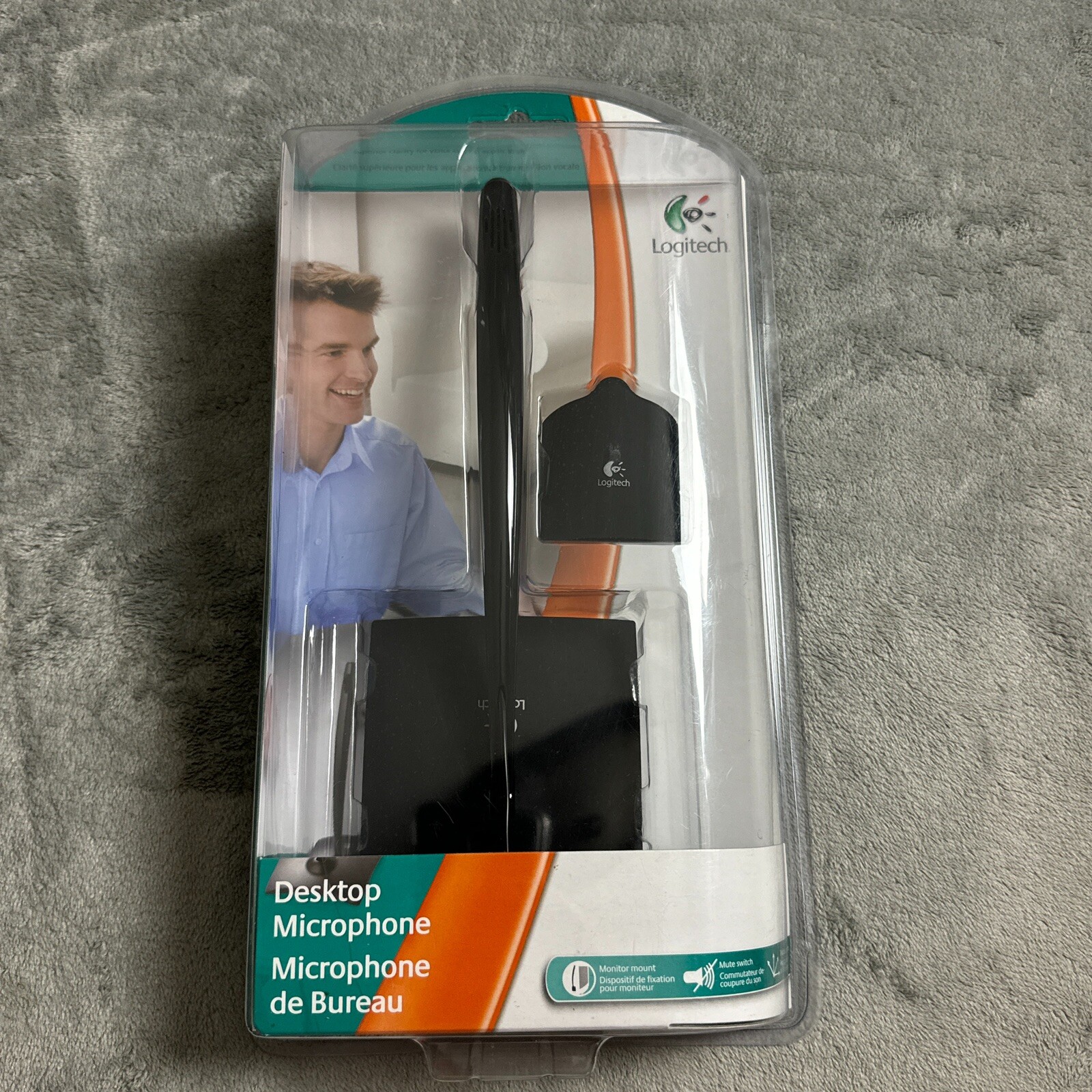 Logitech Black 3.5mm Connector Desktop Microphone, New & Sealed 980240-0403