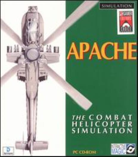 Apache + Manual PC CD pilot helicopter cockpit war escort fly simulation game