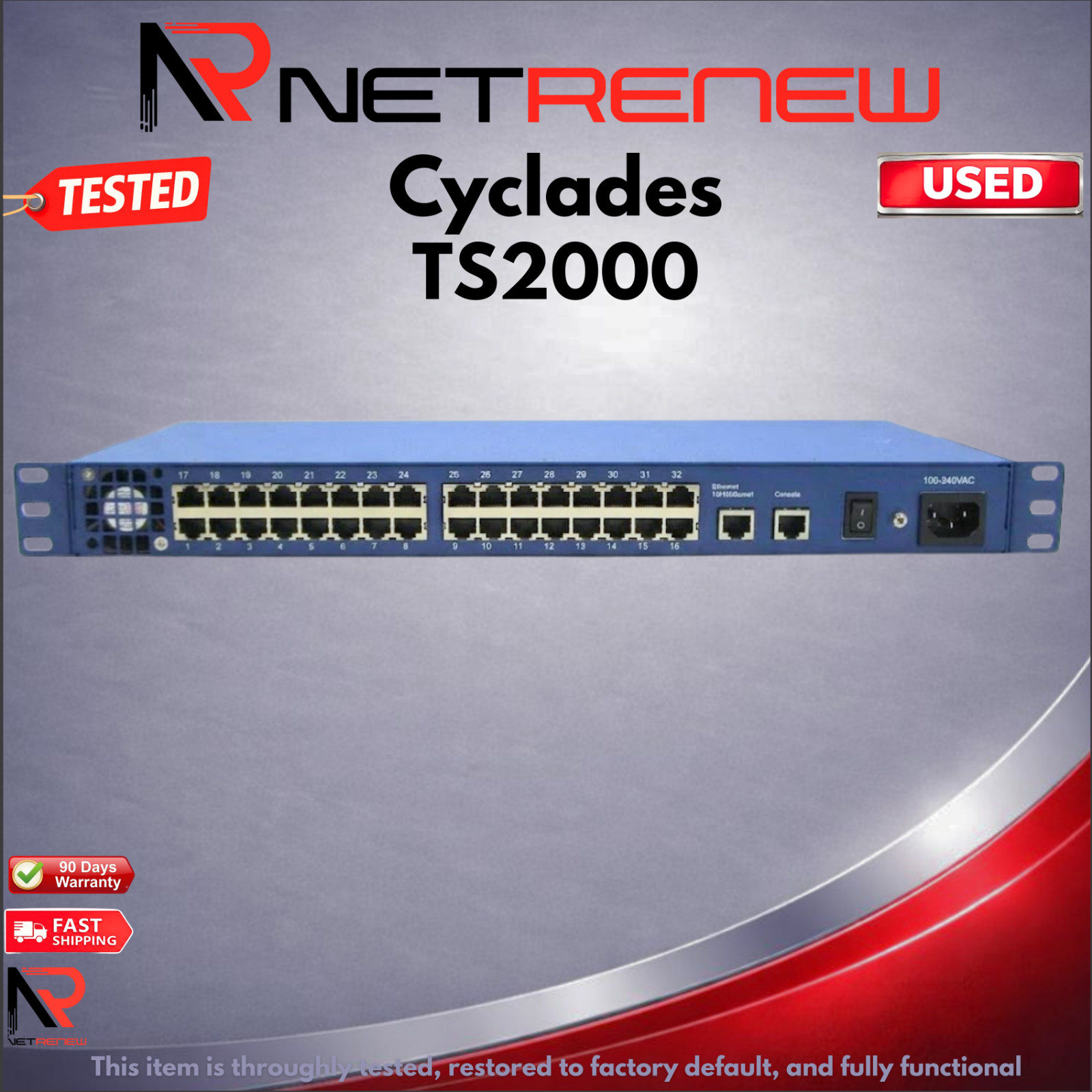 Cyclades TS2000  32 Port Console Server Tested