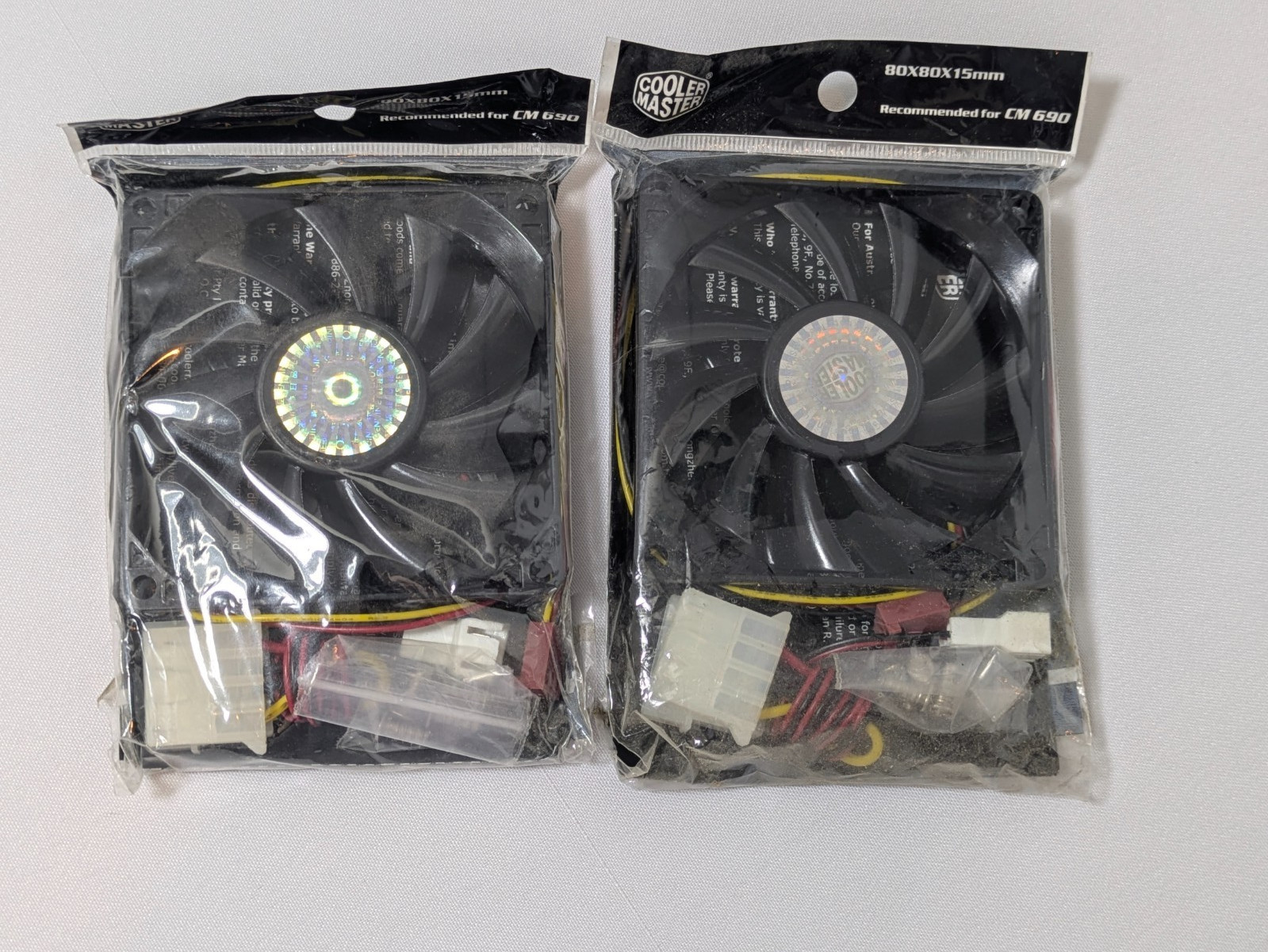 2 Of Cooler Master R4-SPS-20AK-GP 80mm X 80mm X 15mm Standard Fans
