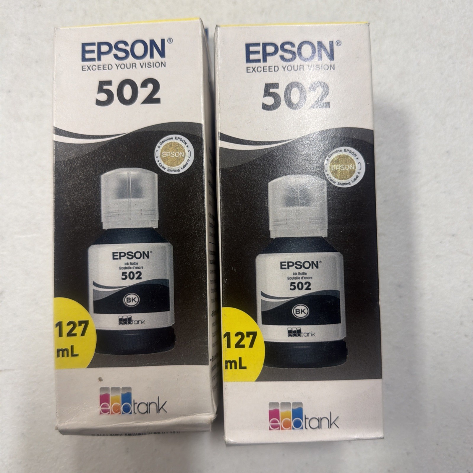 EPSON 502 Ink Bottle Exp 2026 ( 127ml ) Black - 2 Pack