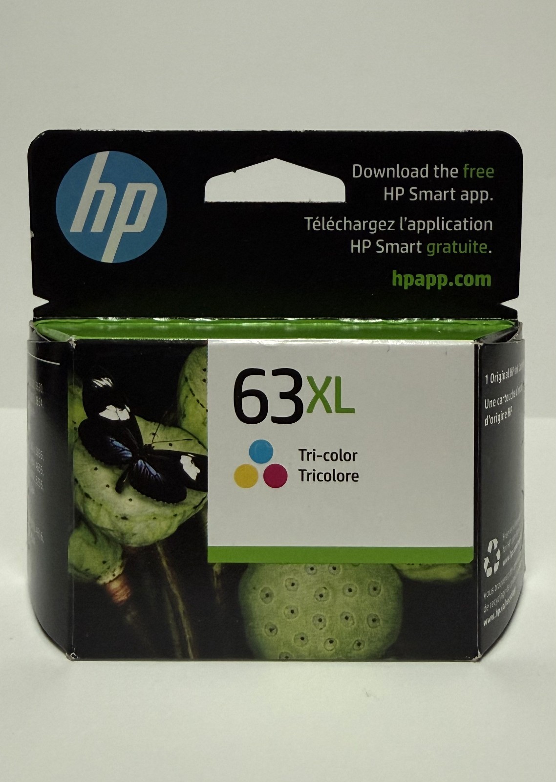 HP 63XL Tri-Color Ink Cartridge F6U63AN Exp: 10/2026