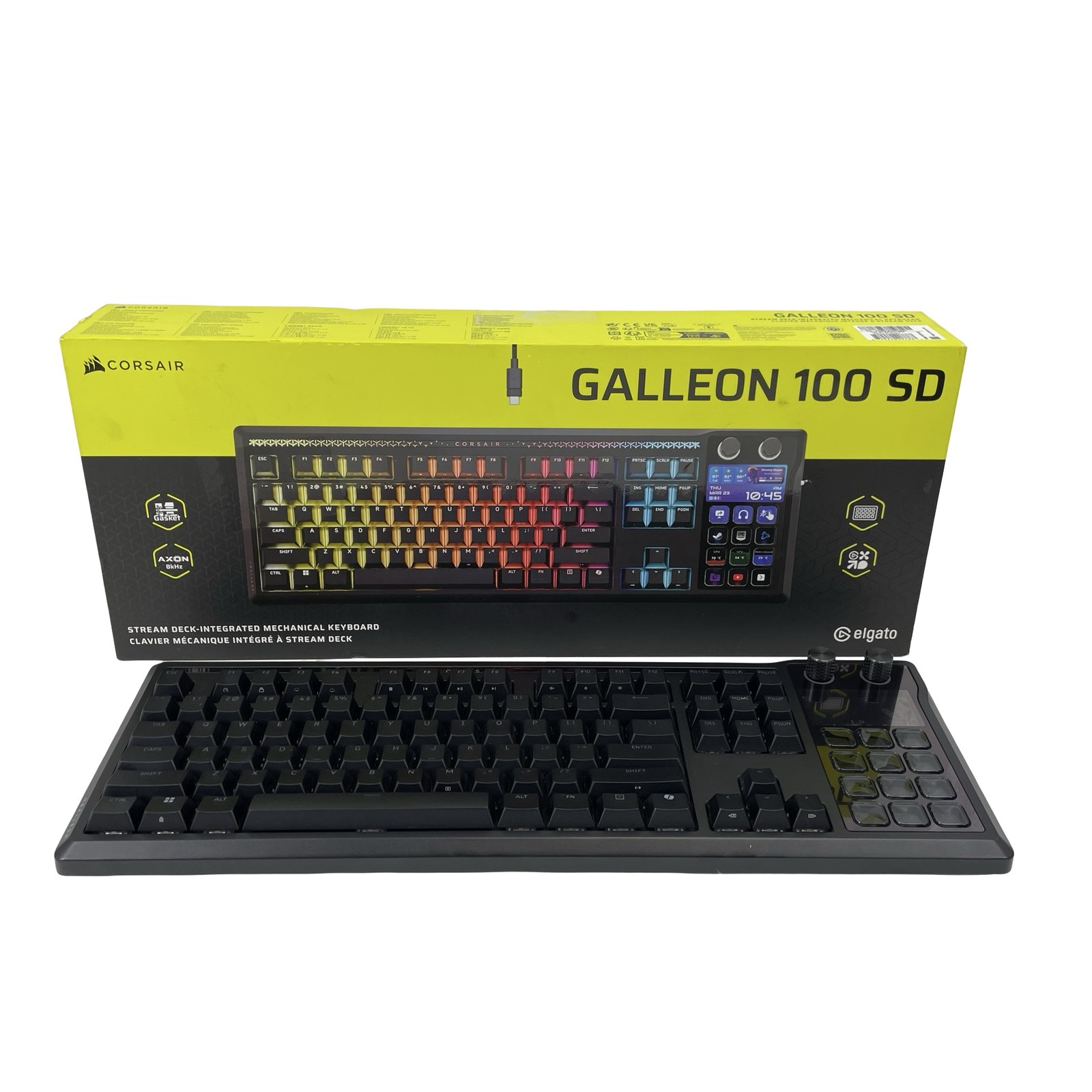 FOR PARTS Corsair Galleon 100 SD RGB Mechanical Wired Gaming Keyboard #P7867