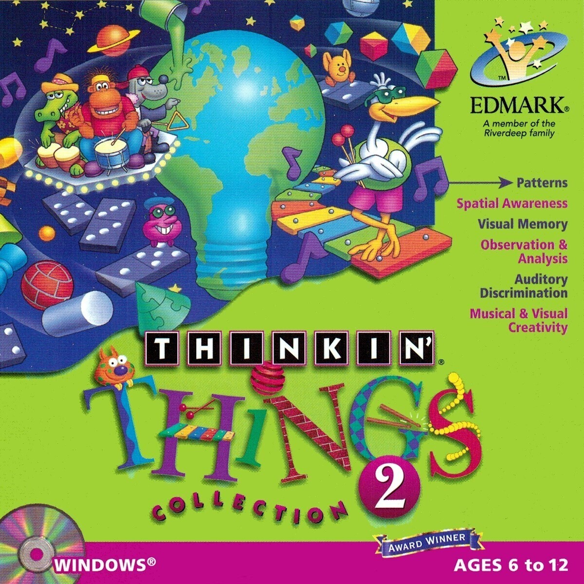 Thinkin' Things Collection 2 - Kids Edutainment Ages 6-12 PC Software Sealed New