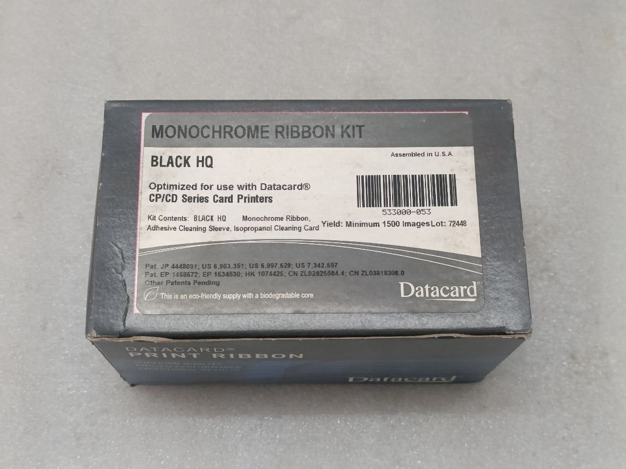 HQ Black Graphics Monochrome Ribbon for Datacard 533000-053 CP40 FAST SHIP VIA F