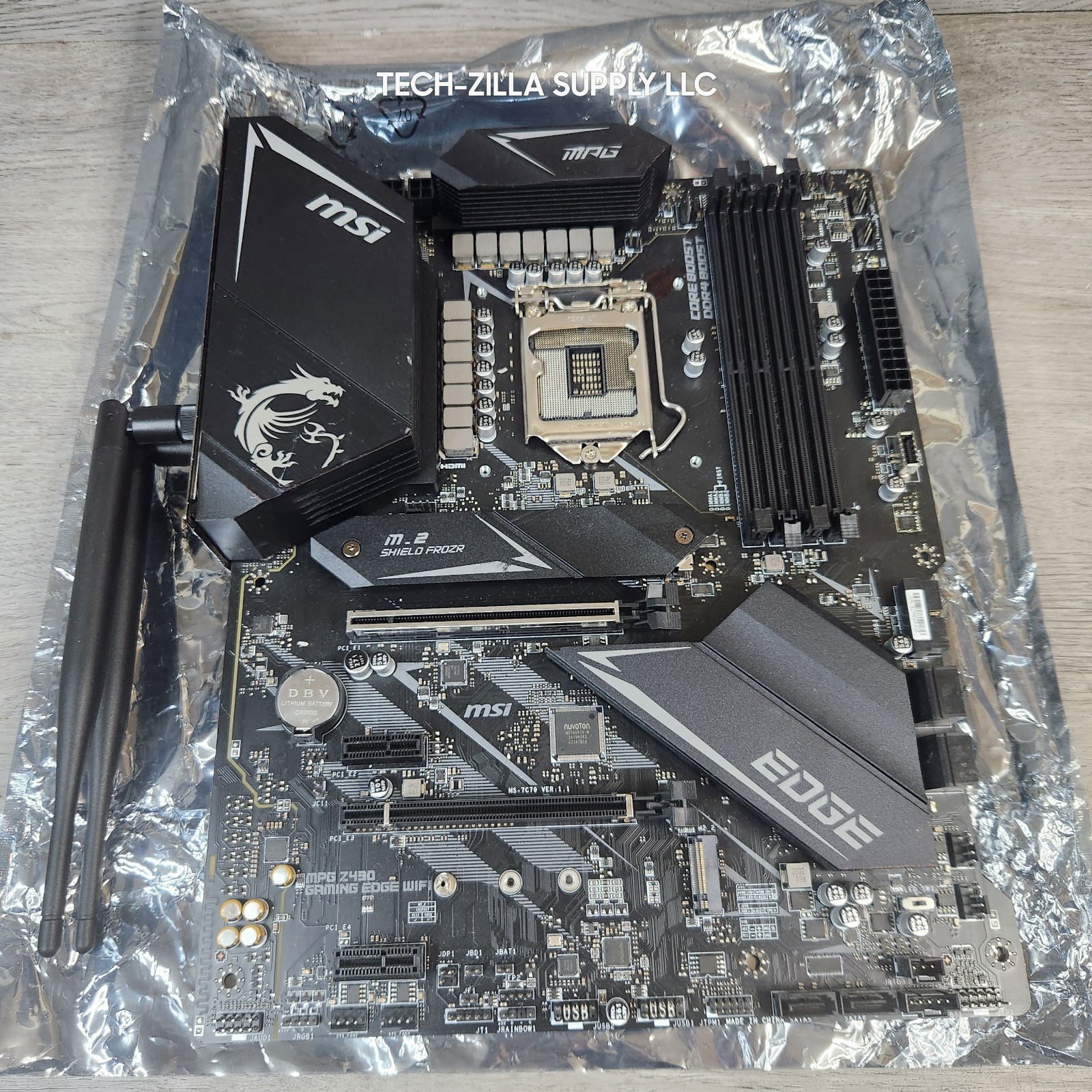 MSI MPG Z490 Gaming Edge WiFi ATX Motherboard LGA 1200 Tested Working