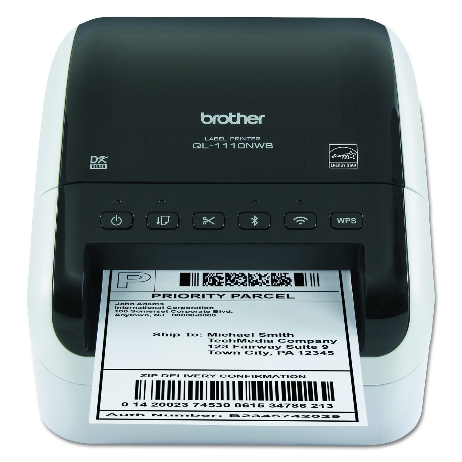 Brother Professional Wireless Direct Thermal Desktop Label Printer QL-1110NWB