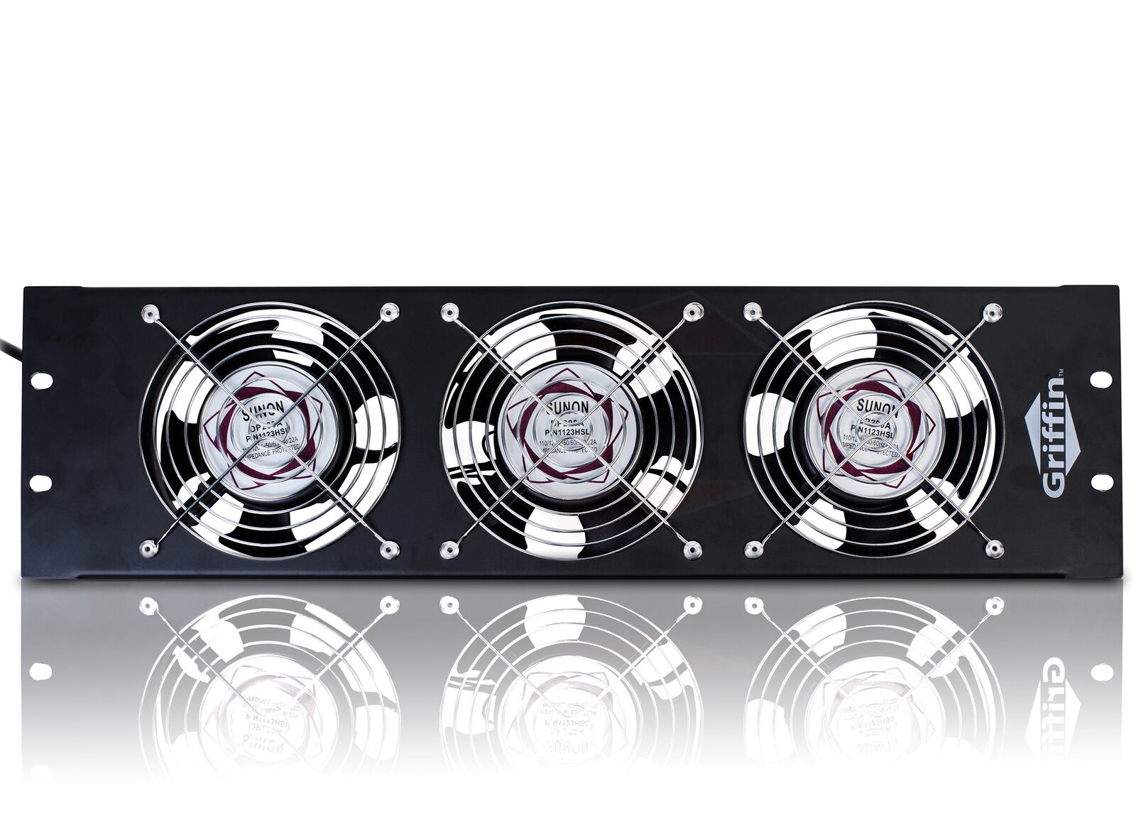 Studio Rackmount Cooling Fan - 3U Exhaust Rack Equipment Gear Server DJ PA AMP