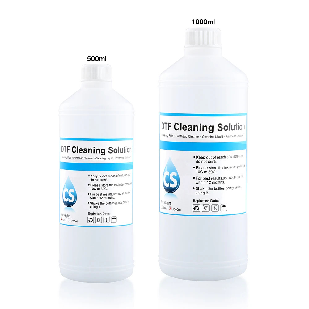 1000ml DTF Textile Cleaner Liquid Solution for DTF Transfer Film Printing Ink