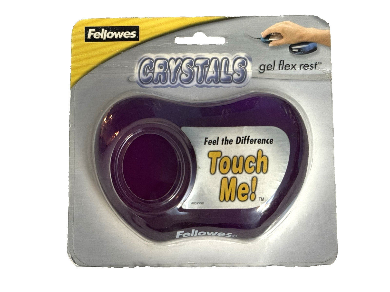 Fellowes Gel Flex Wrist Rest Crystals Purple