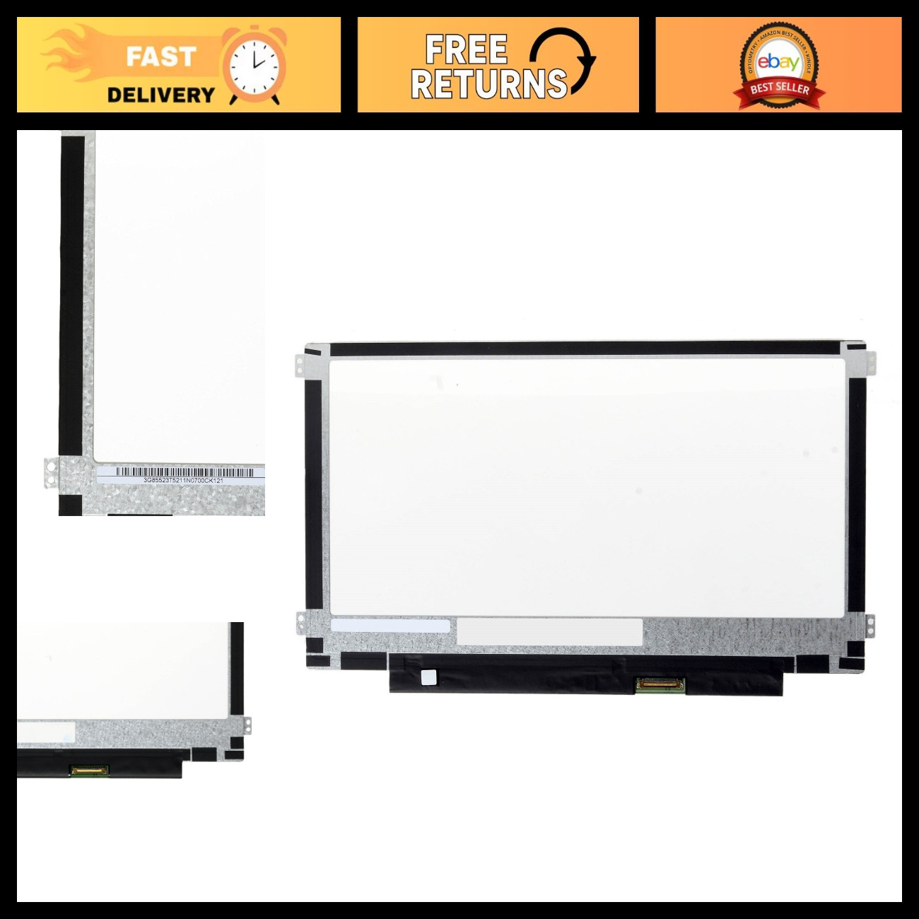 11.6" WXGA HD LED Laptop LCD Screen Replacement - 30 PIN Compatible Display