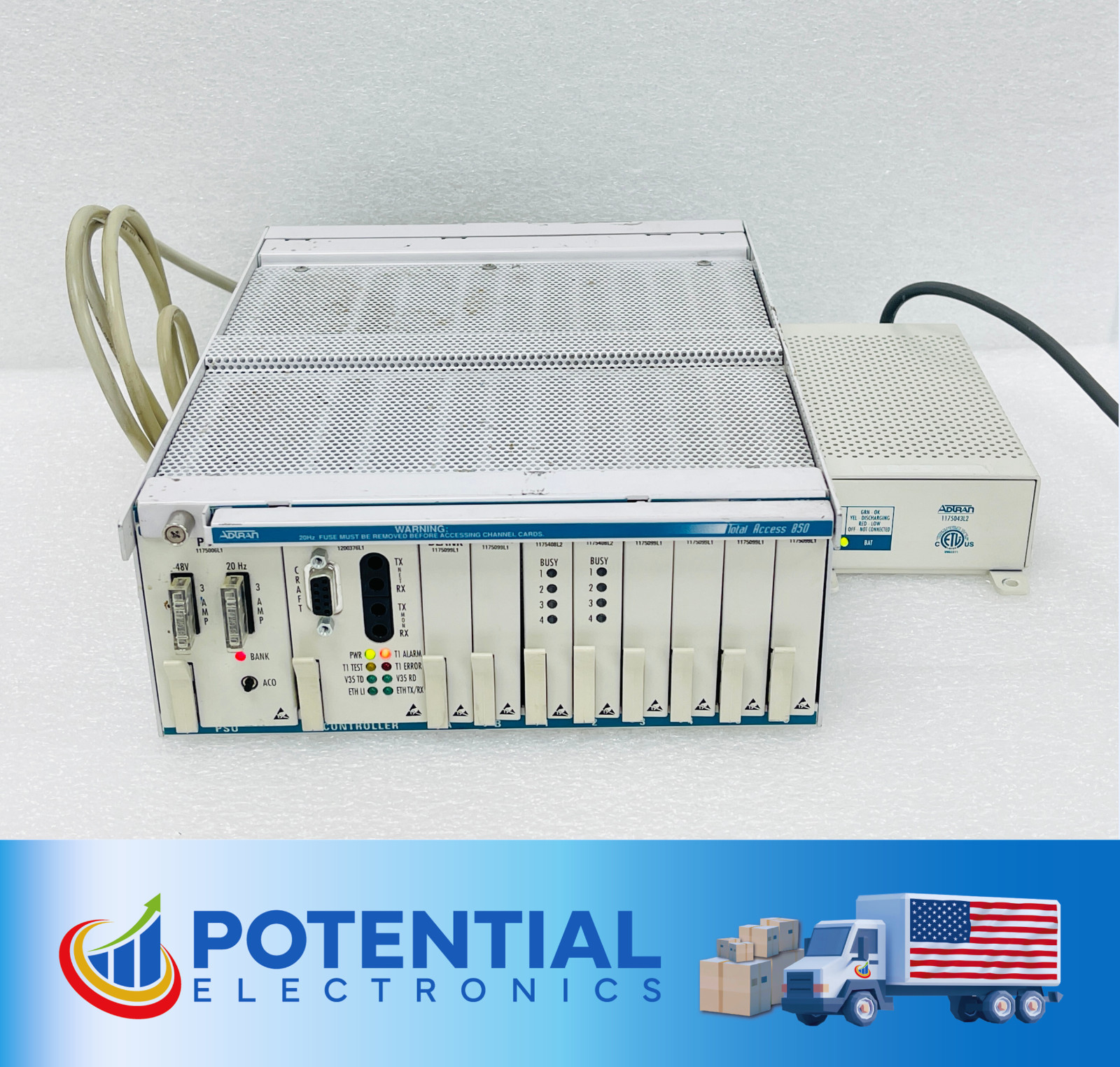 ADTRAN TOTAL ACCESS 850 REMOTE ACCESS Server RCU PSU BUNDLE W/POWER SUPPLY