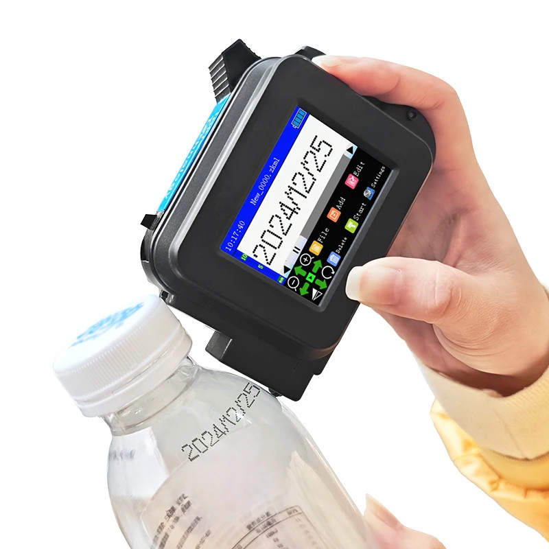  12.7mm Date Logo Plastic Bottle Portable Mini Thermal Handheld Inkjet Printer
