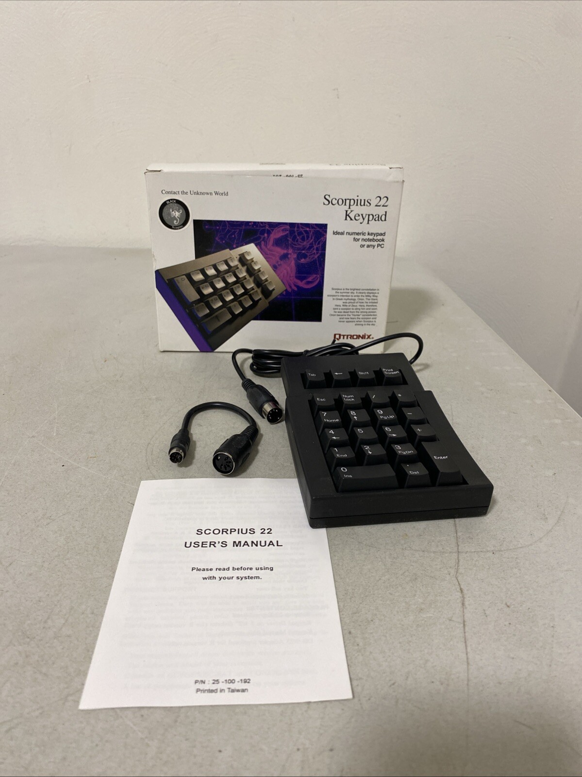 Open Box Qtronix Scorpius 22R Numerical Keypad with Serial Connection
