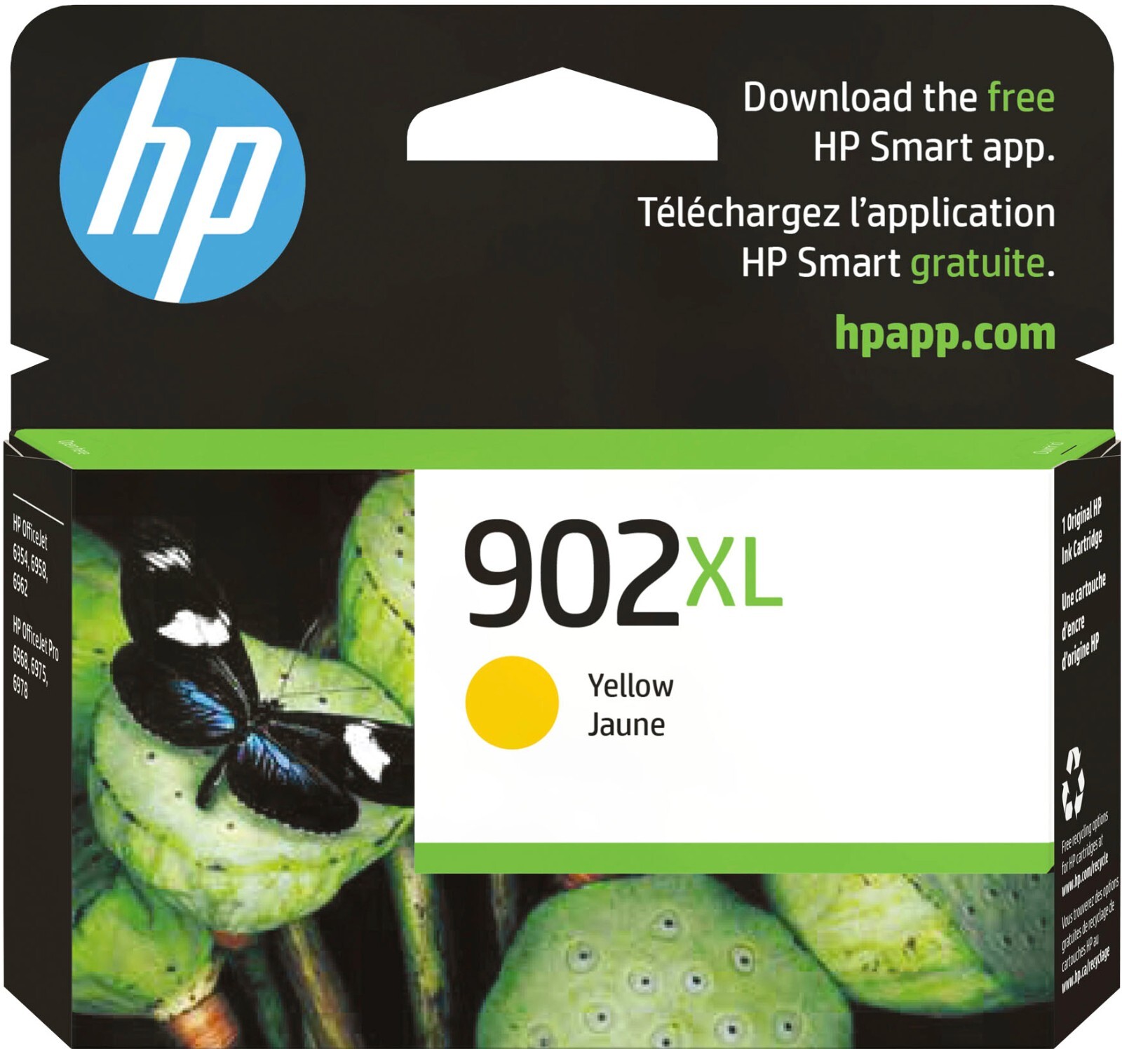 New Genuine HP 902XL Yellow Ink Cartridge Officejet Pro 6975 6968 EXP 12/2022