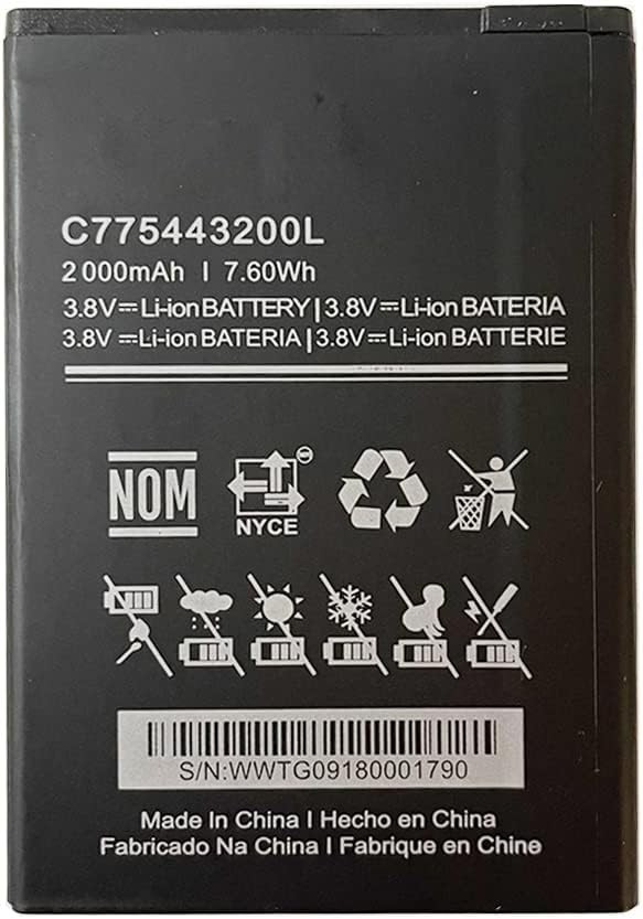 New Replacement Battery C775443200L Compatible with BLU C5L