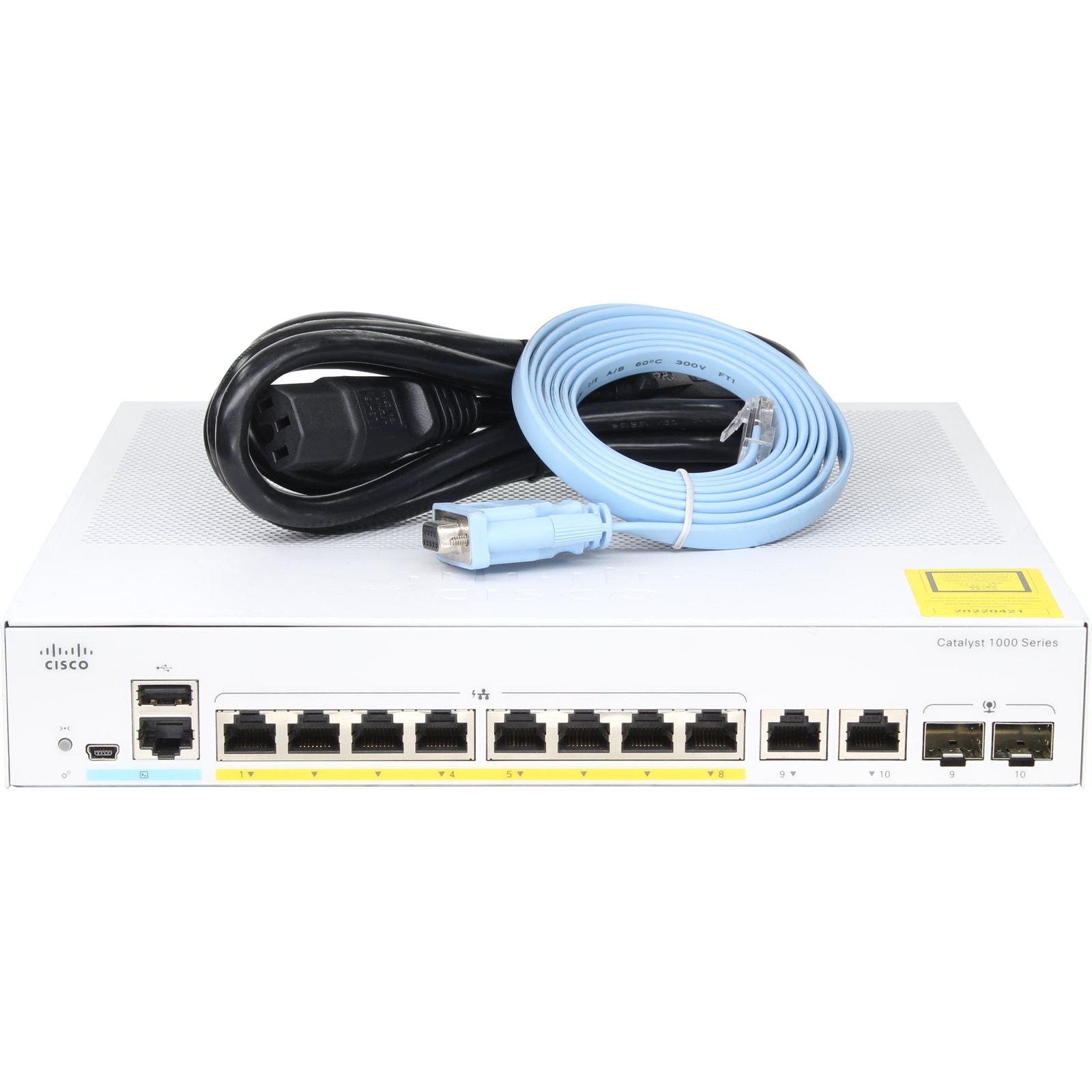 Cisco Catalyst C1000-8FP-2G-L 8P 1GbE PoE+ 2P RJ-45/SFP Switch