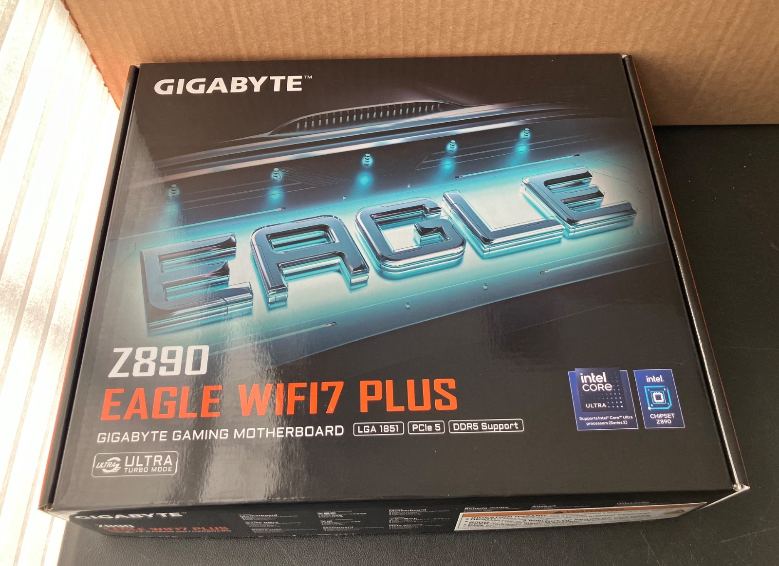 Gigabyte Z890 EAGLE WIFI7 PLUS Motherboard ATX Intel LGA1851 DDR5 - Brand New