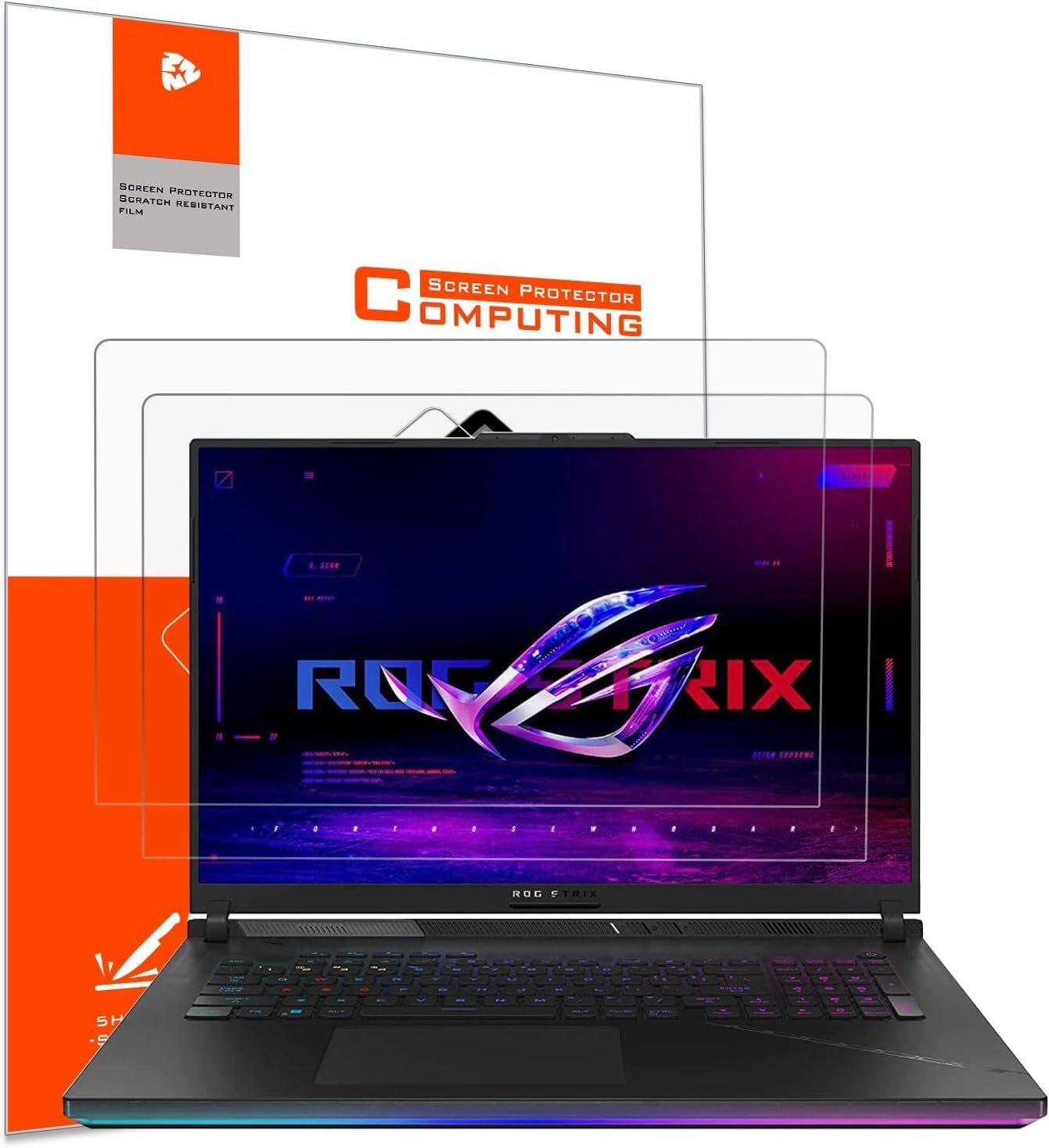 2 Pack Anti-Glare Screen Protector for ASUS ROG Strix Scar 18 / ROG Strix G18