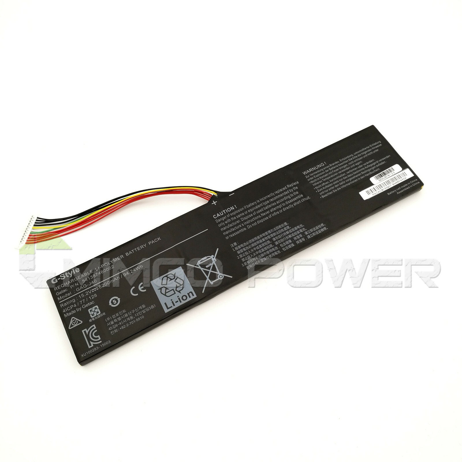 New Genuine GAG-J40 Battery for Gigabyte Aero 14-P64WV7 14-K7 15-X9 15-Y9  X5 V8
