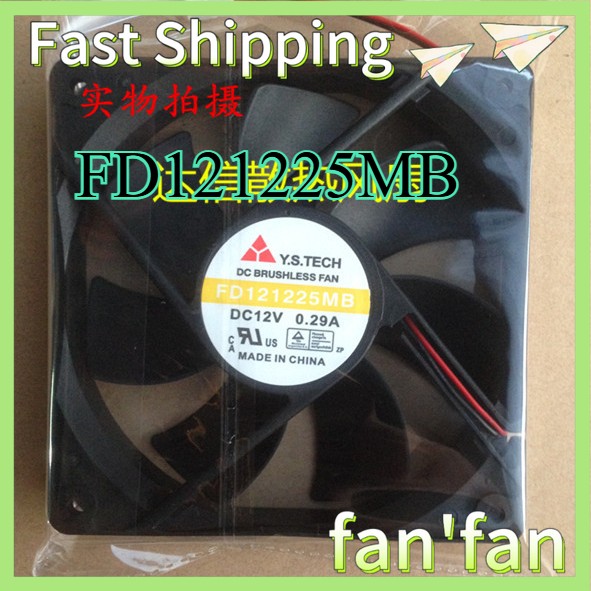 FD121225MB For 1PCS YS TECH FAN 12025 12V 0.29A 2pin Fast Shipping