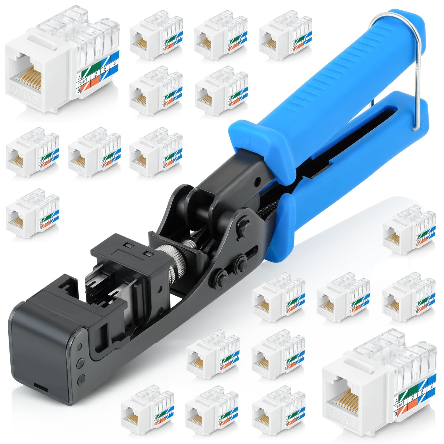 90° Angled Speed Termination Keystone Tool Set 