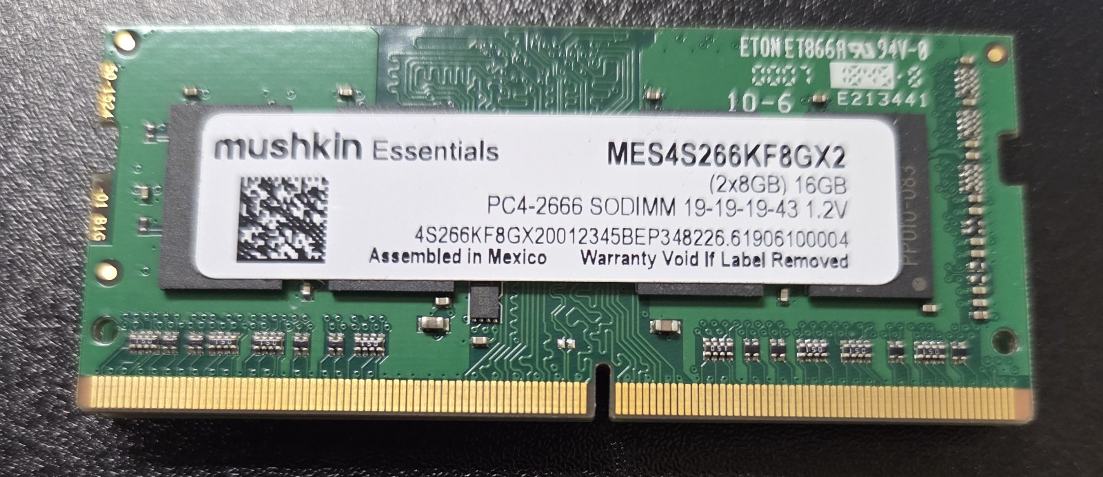 Mushkin Essentials 2x8GB (16GB) DDR4 PC4-2666