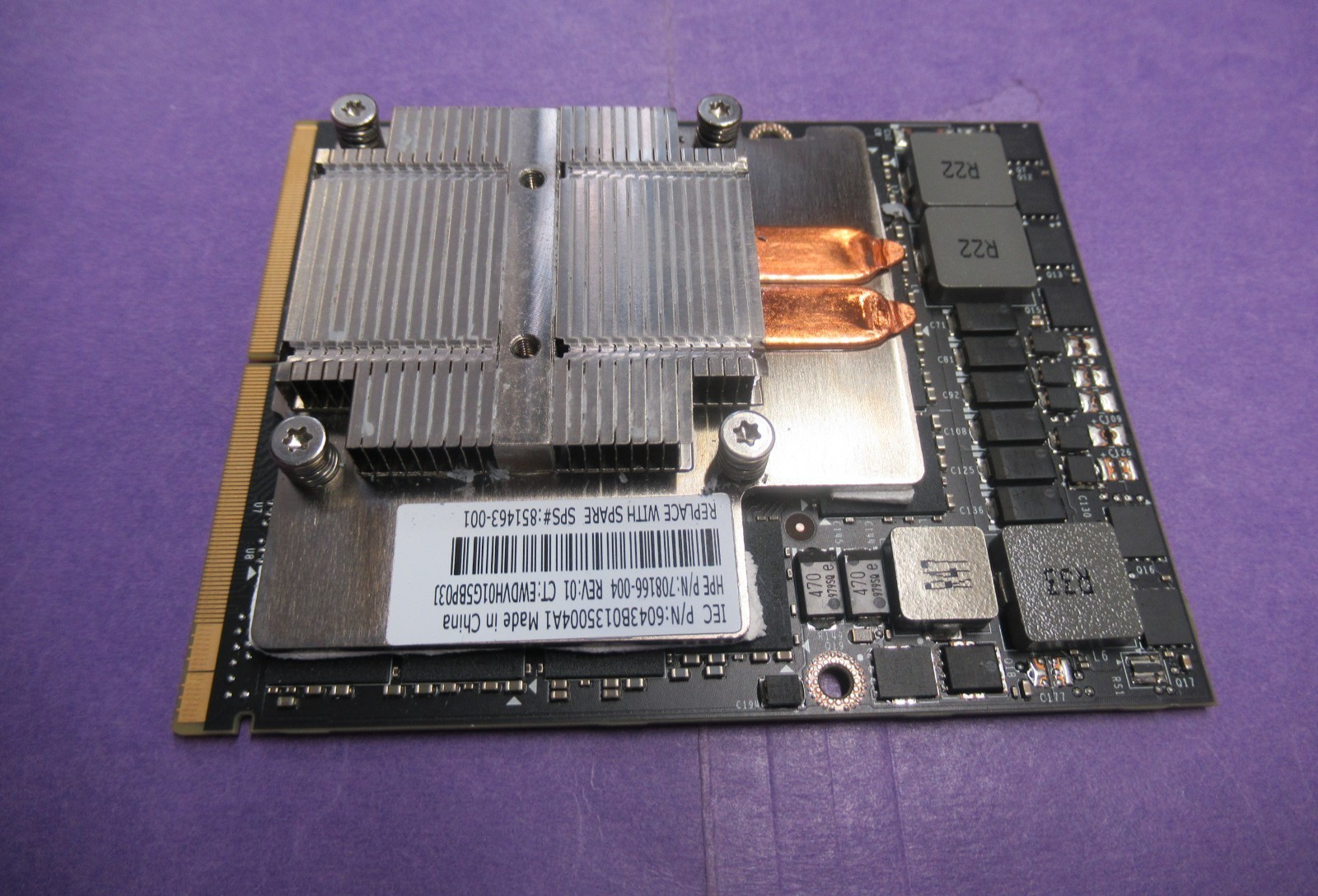 HP NVIDIA Tesla P6 16GB MXM GPU ACCELERATOR 708166-004 880813-001 HP SYNERGY 480