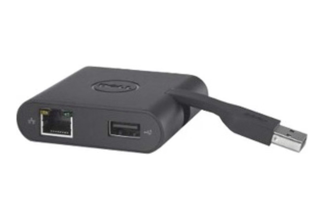 Dell DA200 USB-C Multiport Adapter HDMI VGA USB 3.0 RJ45 Ethernet Black