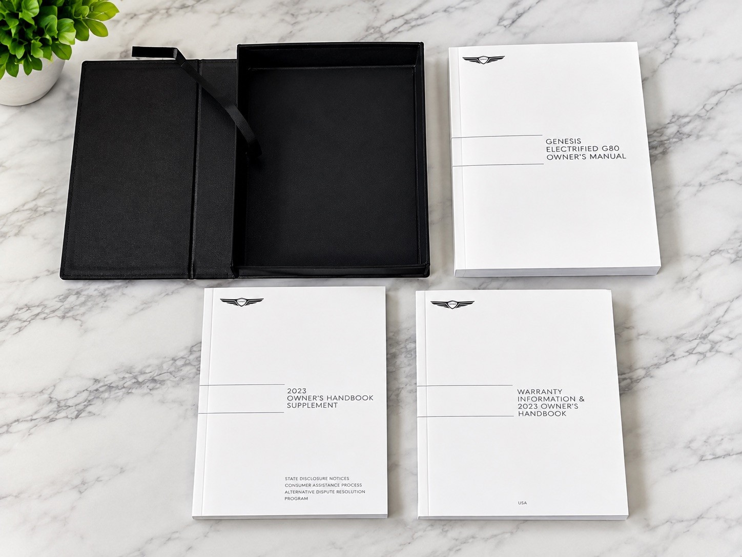 2023 Genesis Electrified G80 OEM Owner’s Manual Set Books + Case  OEM 