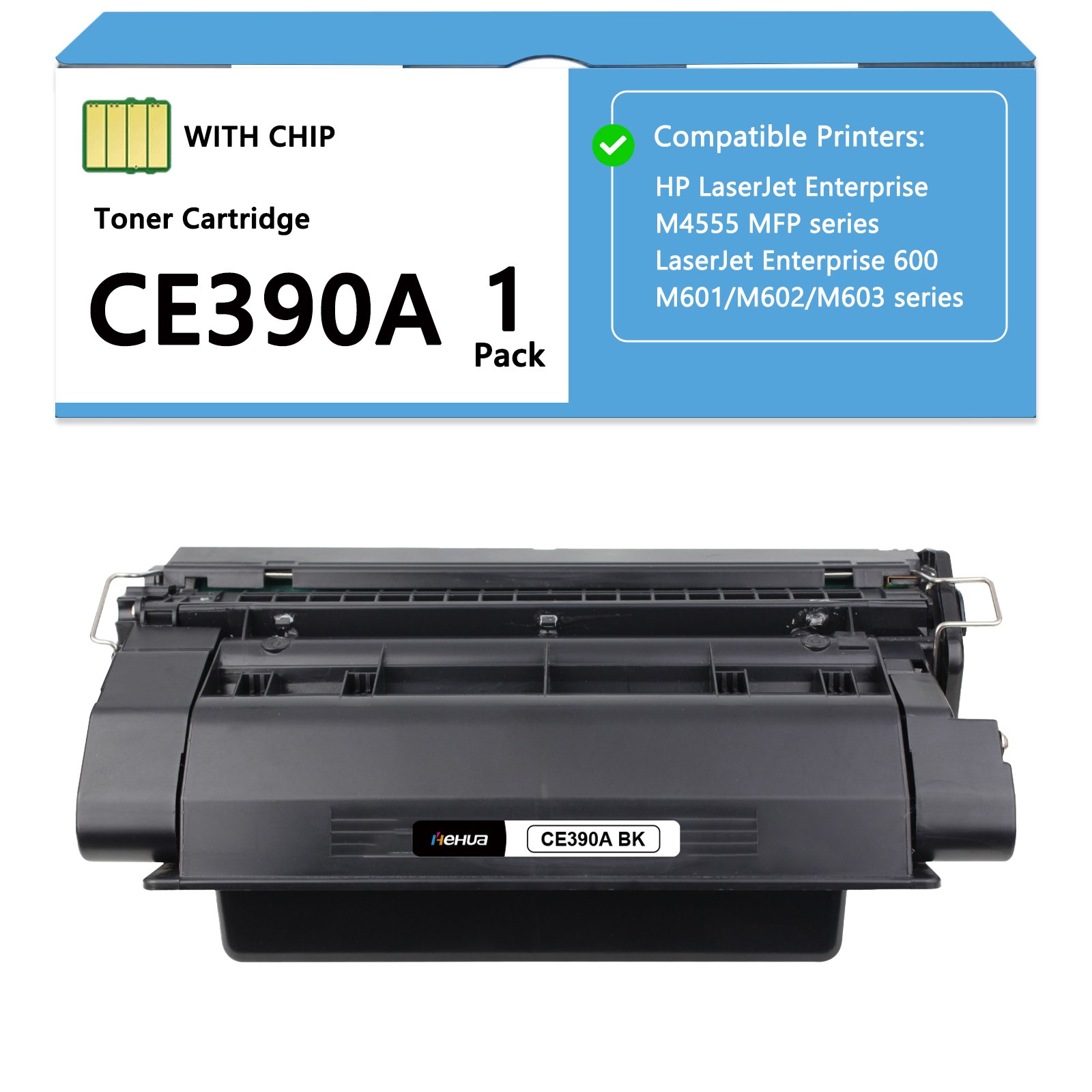CE390A Toner Cartridge BLACK For HP LaserJet Enterprise 600 M601 M602 M603 M4555