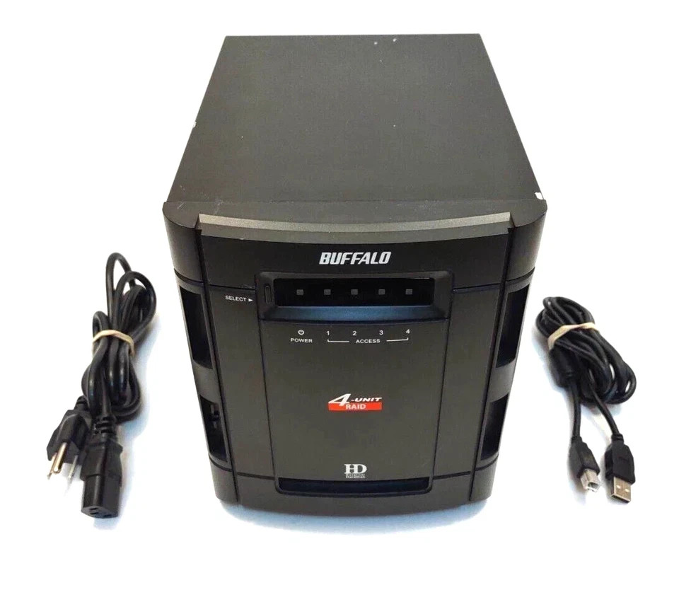 Buffalo HD-QS4.0TSU2R5 DriveStation Quad 4-Unit Raid Hard Drive Array 250GB
