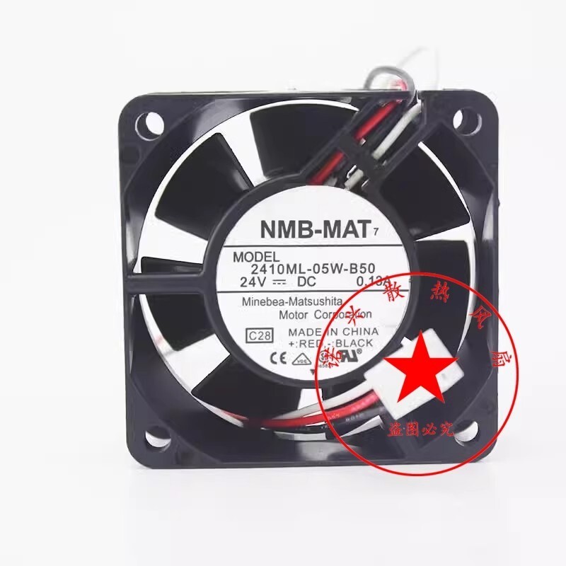 NMB-MAT 2410ML-05W-B50 6025 DC24V 0.13A 6CM Inverter Fan
