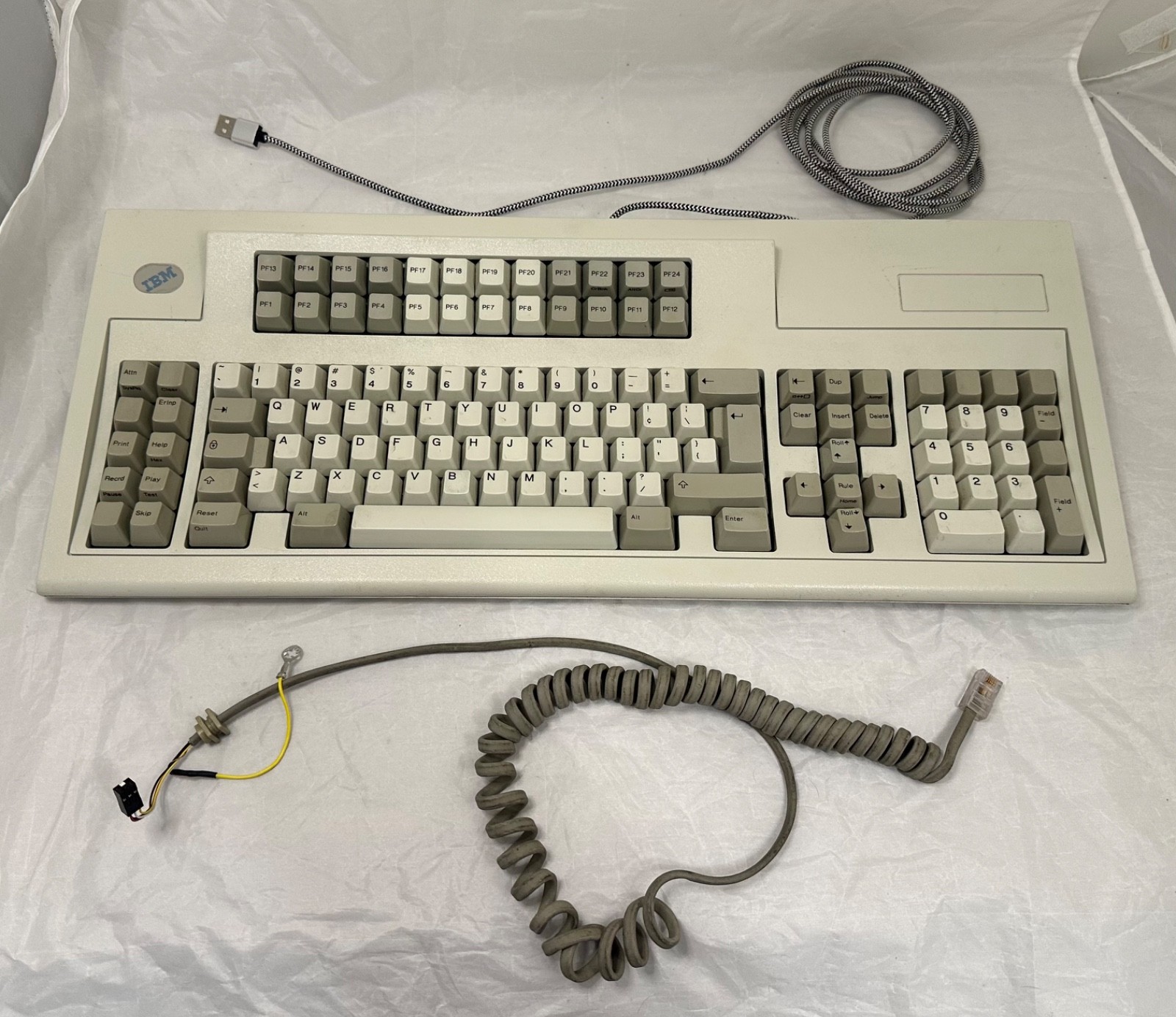 REBUILT IBM Model F H9 “Admiral” 1801449 PC Keyboard 5150 XT 5160 with USB MOD