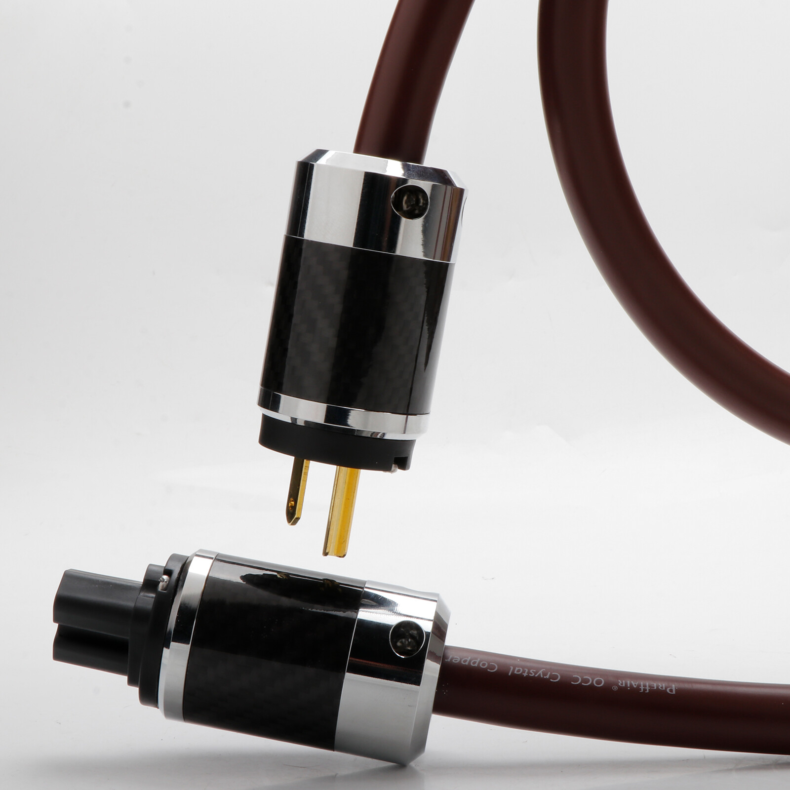 12AWG OFC Power Cable Audio US/EU Male Plug Supply Mains ​C7/C15/C19 Connectors