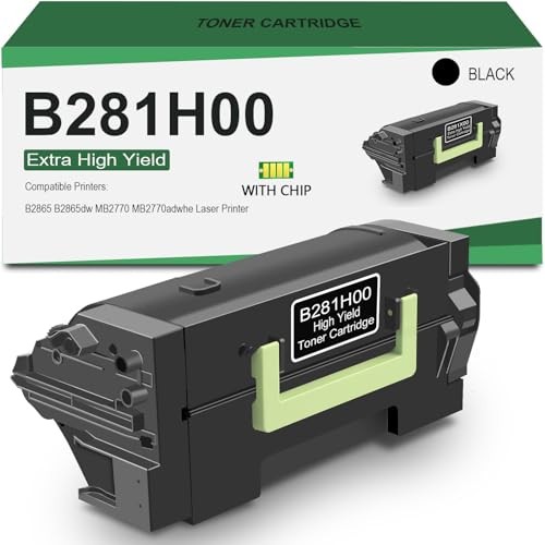 B281H00 High Yield Black Toner Cartridge for Lexmark B2865 Printer [15,000 Page]